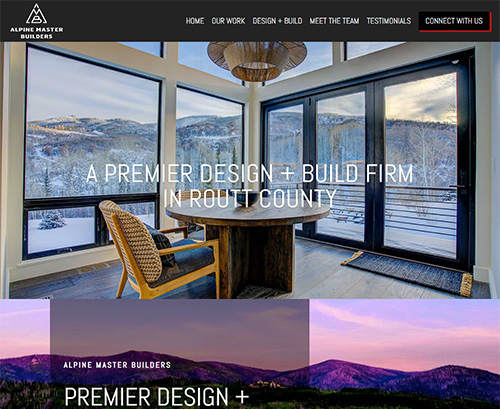 Design + Build Firm Divi Website