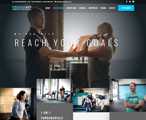 Crossfit Gym WordPress / Divi Website
